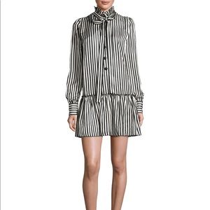 Marc Jacobs Black and White Striped Mini Dress